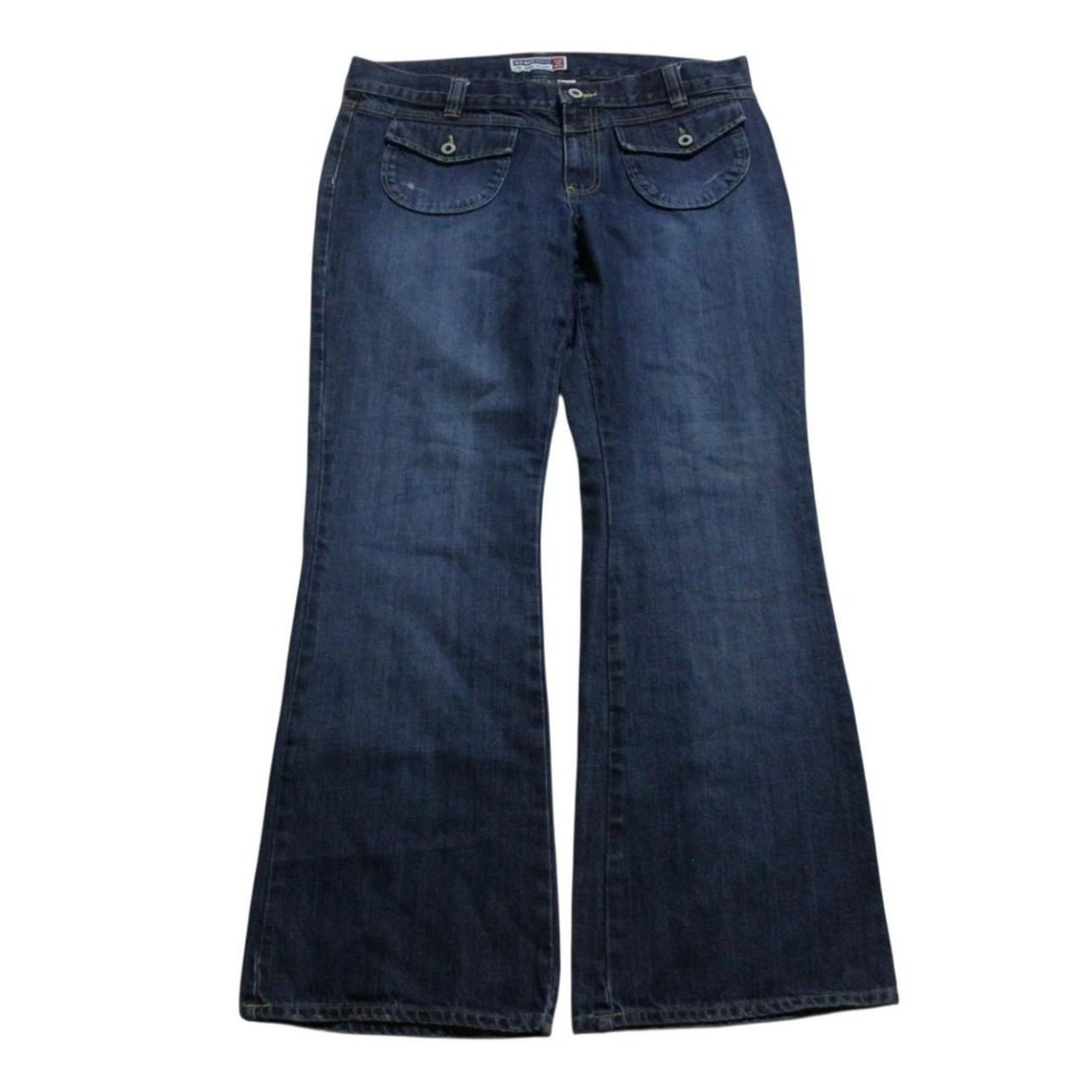 Womens Vintage Y2K Skater Alt Grunge Old Navy Mid-rise Bootcut Flare Jeans